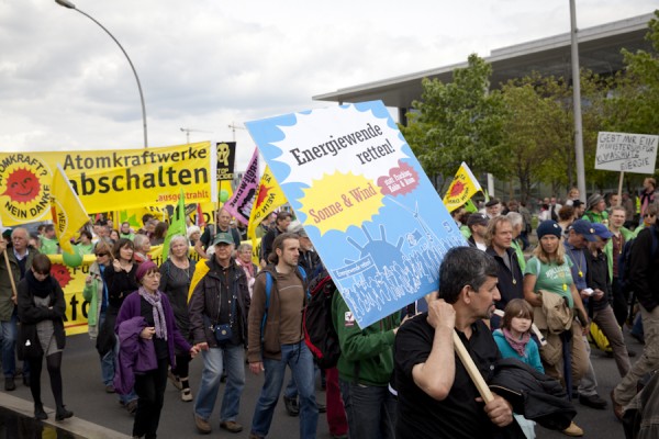 Demonstration "Energiewende nicht kentern lassen" am 10.Mai 2014 in Berlin